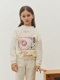 sweat-shirt imprimé en coton biologique