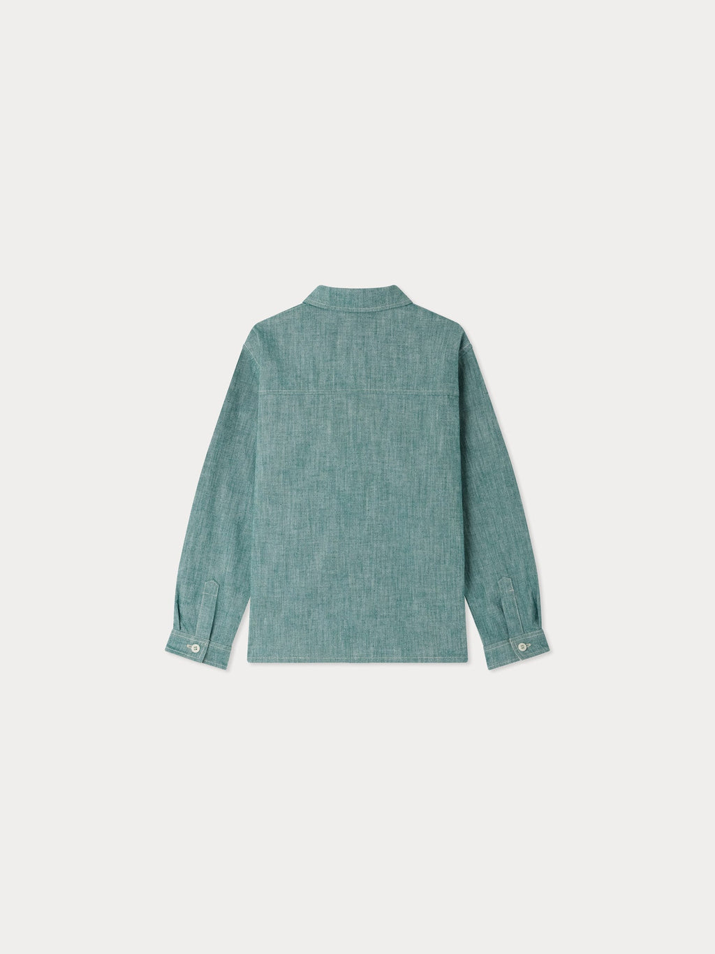 chemise en chambray brodée