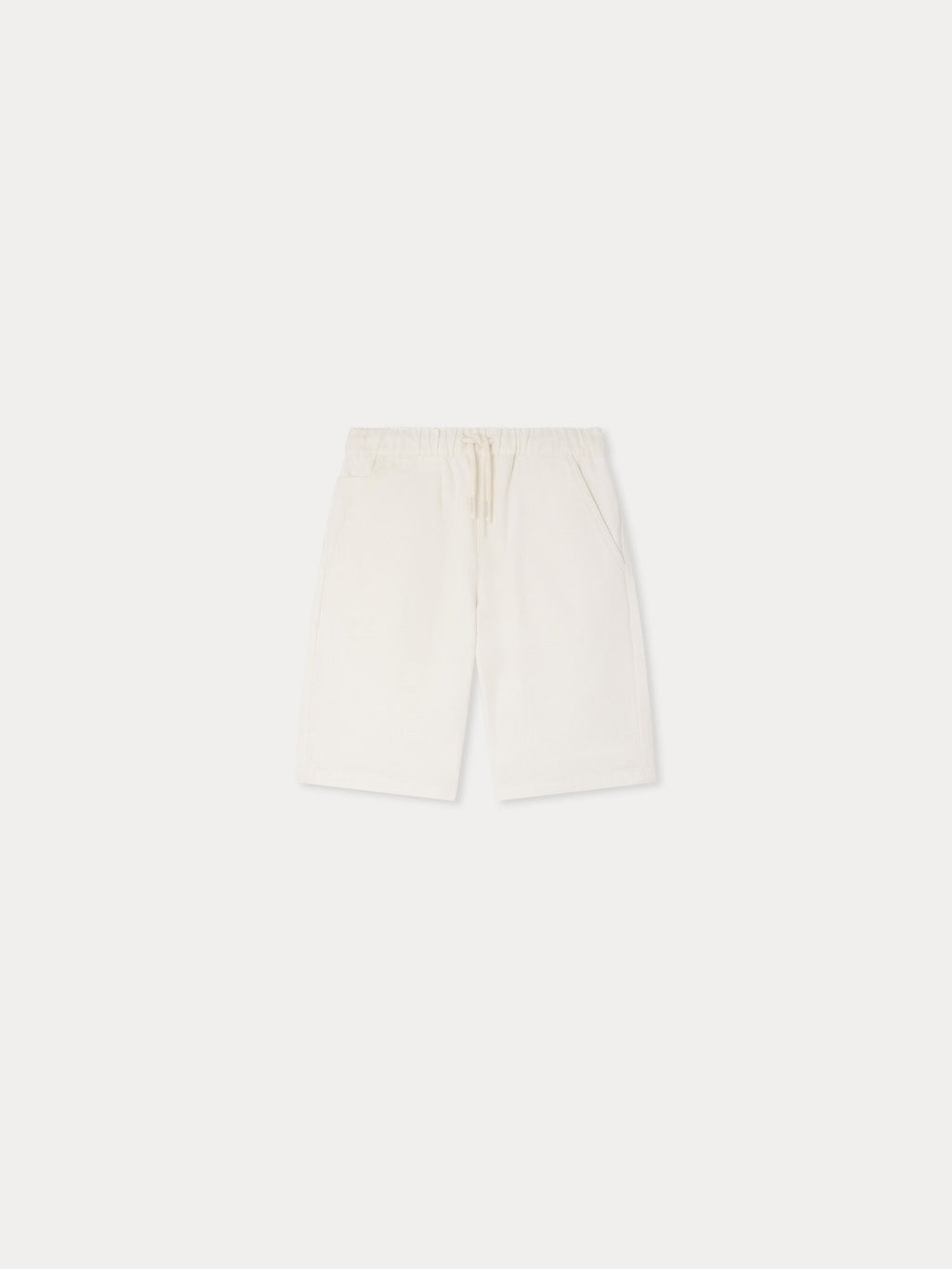 Shorts en coton biologique écru