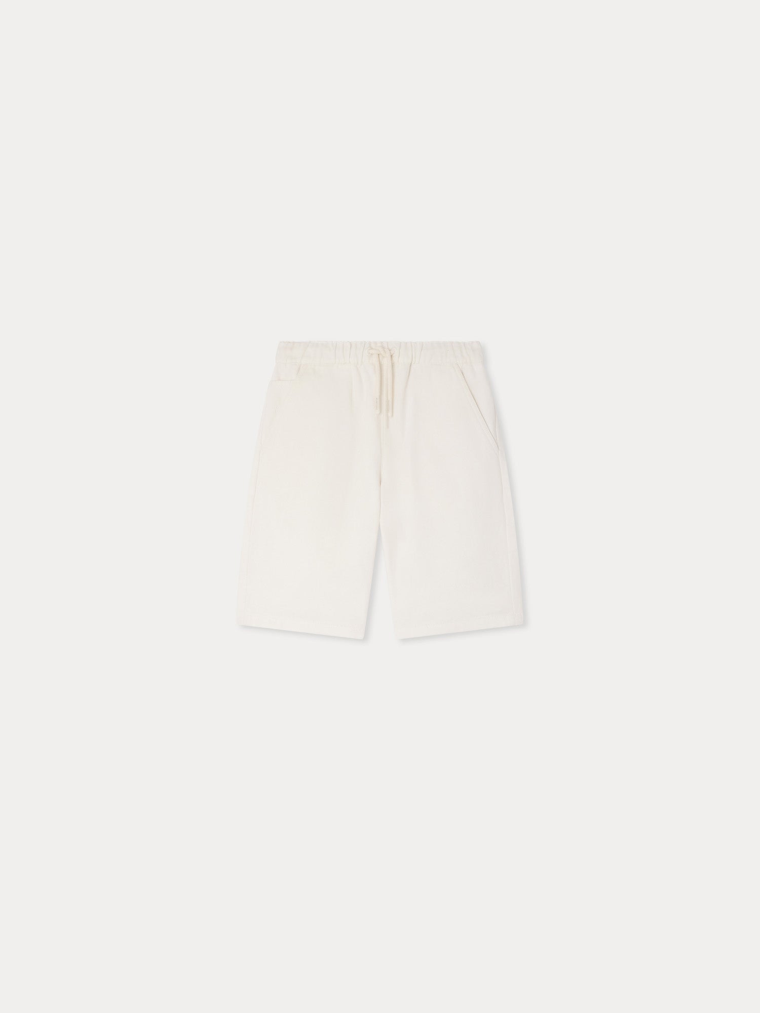 Shorts en coton biologique écru