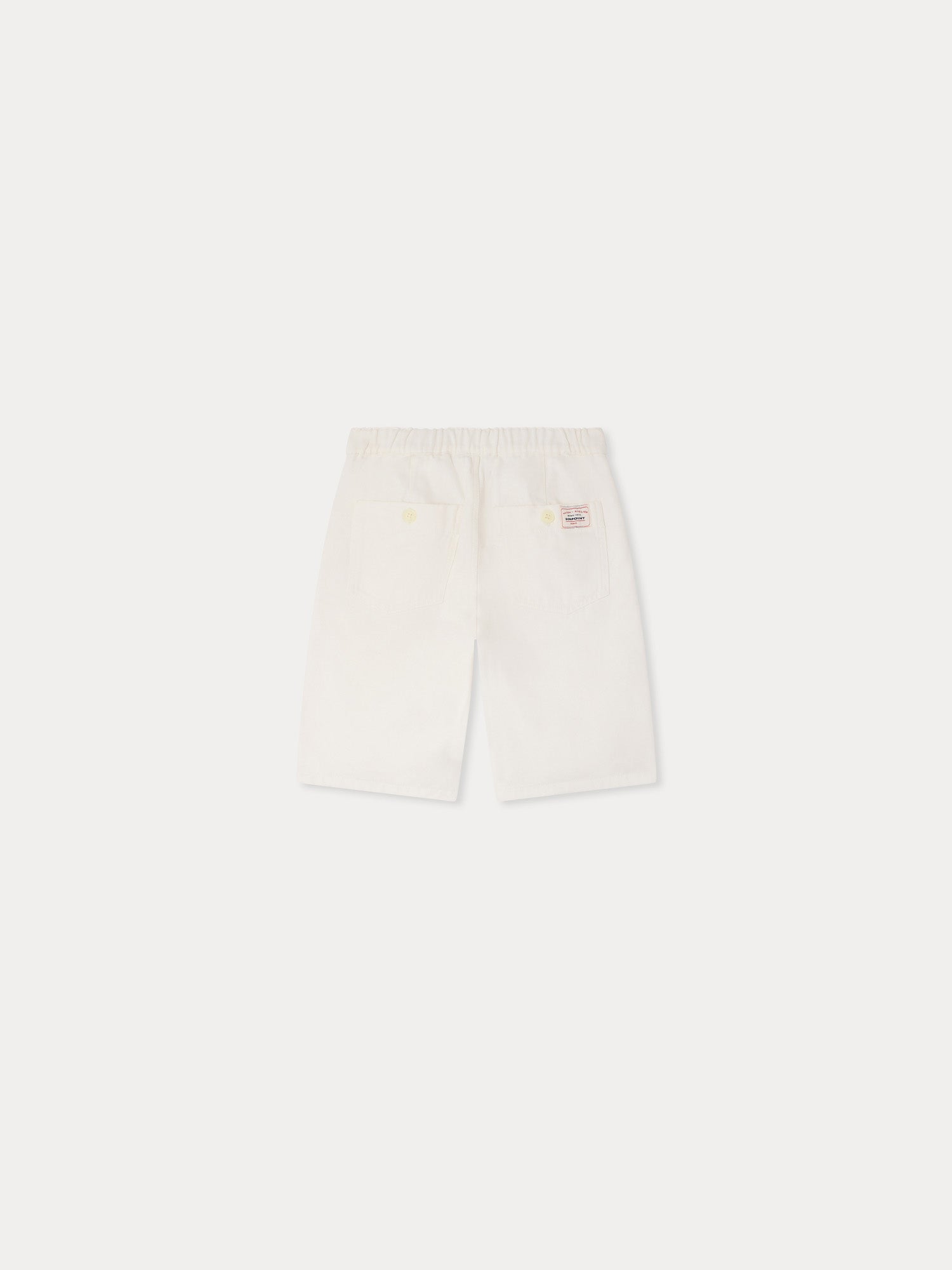 Shorts en coton biologique écru