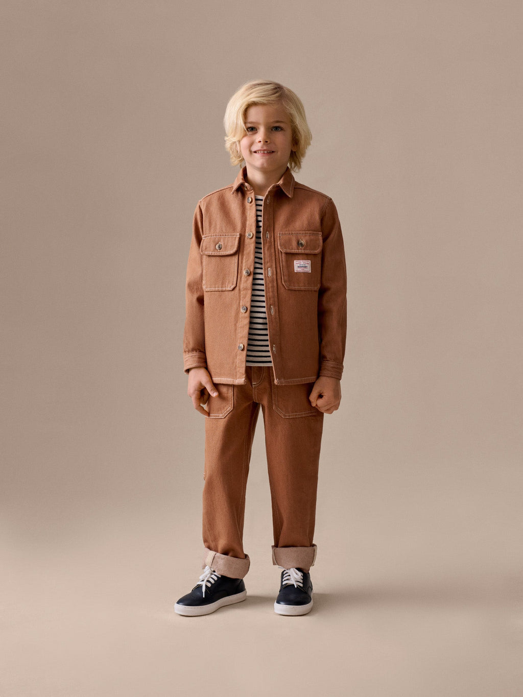 chemise en jean de coton biologique