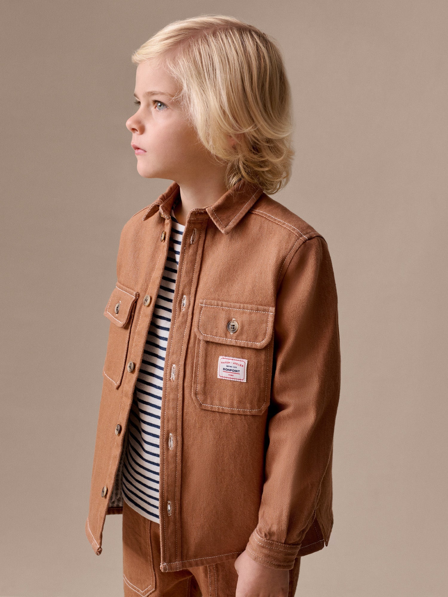 chemise en jean de coton biologique