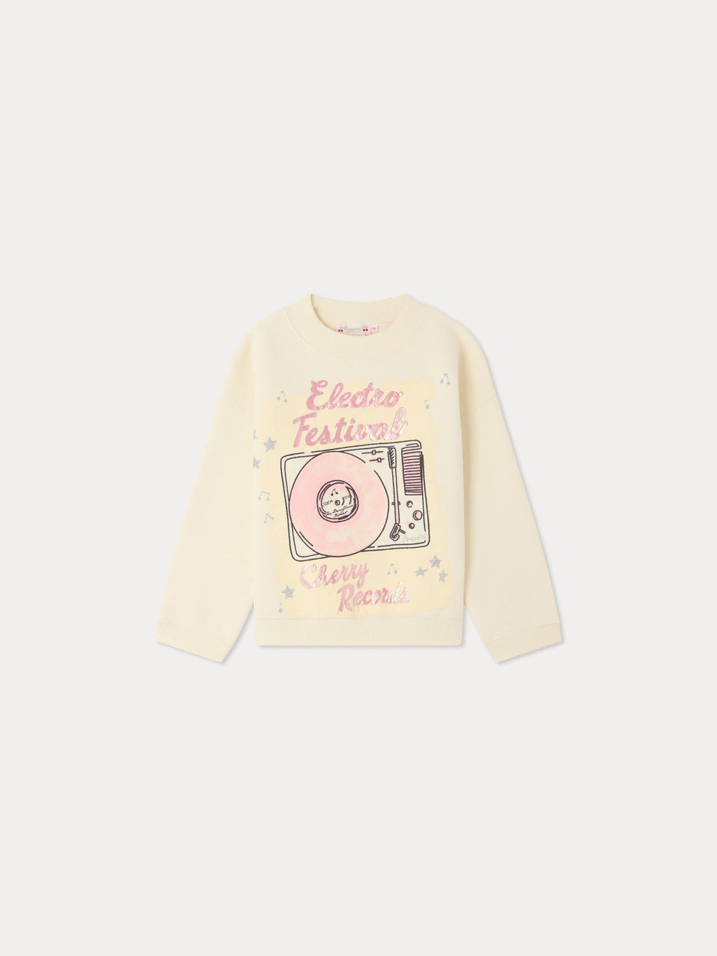 sweat-shirt imprimé en coton biologique