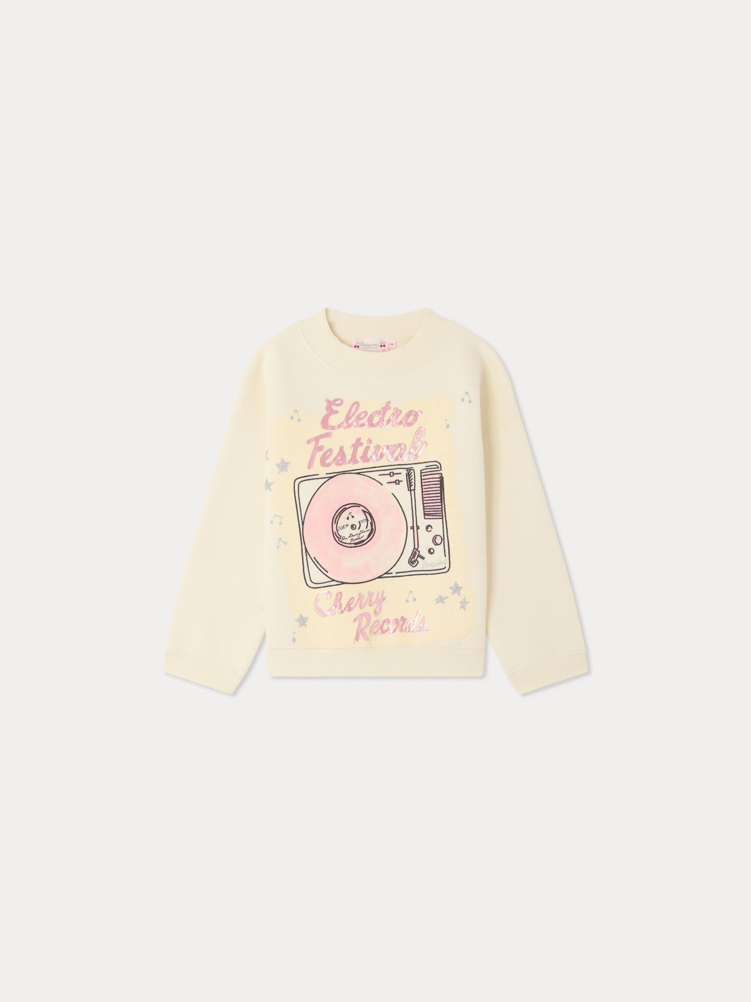 sweat-shirt imprimé en coton biologique