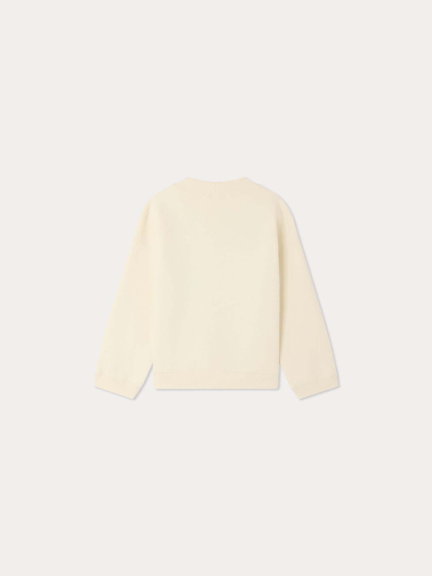 sweat-shirt imprimé en coton biologique