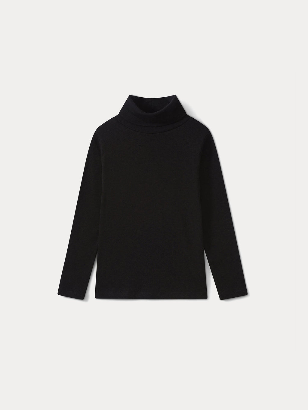 Pull fin à col roulé noir
