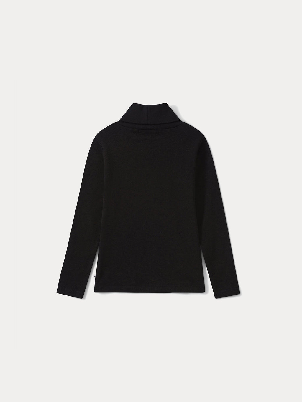 Pull fin à col roulé noir