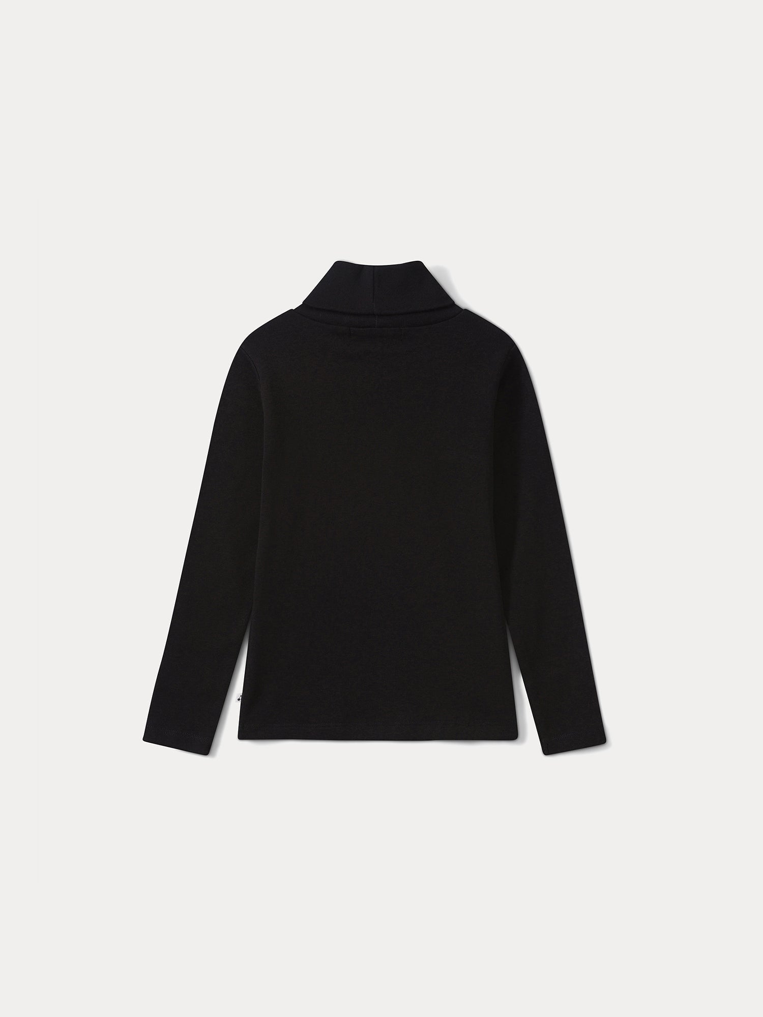 Pull fin à col roulé noir