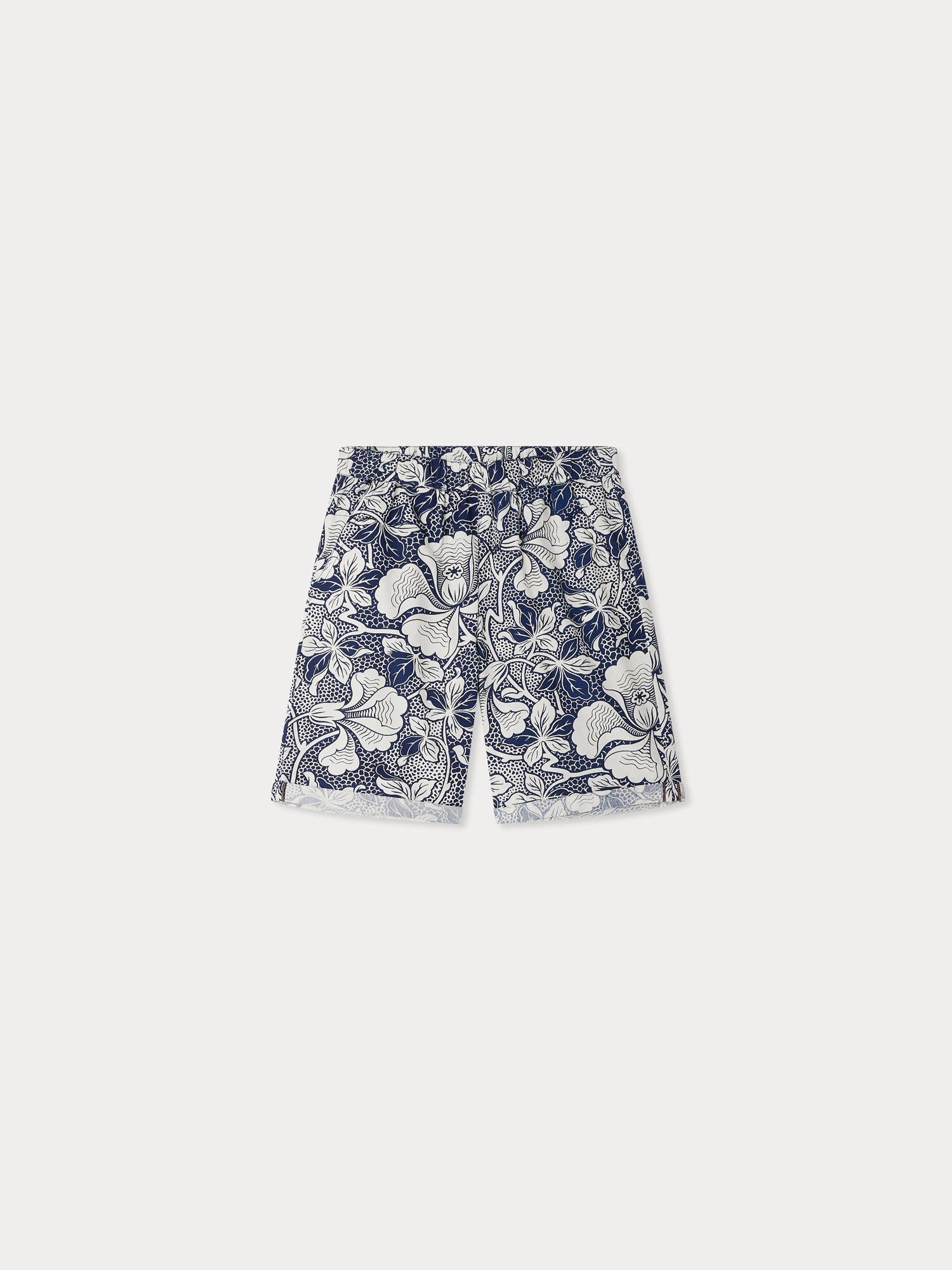 Short en popeline à imprimé floral