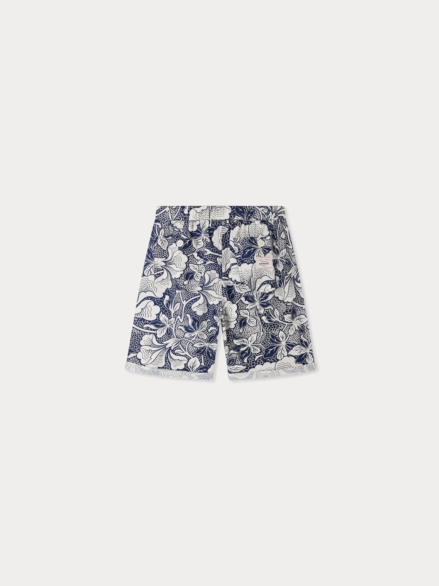 Short en popeline à imprimé floral
