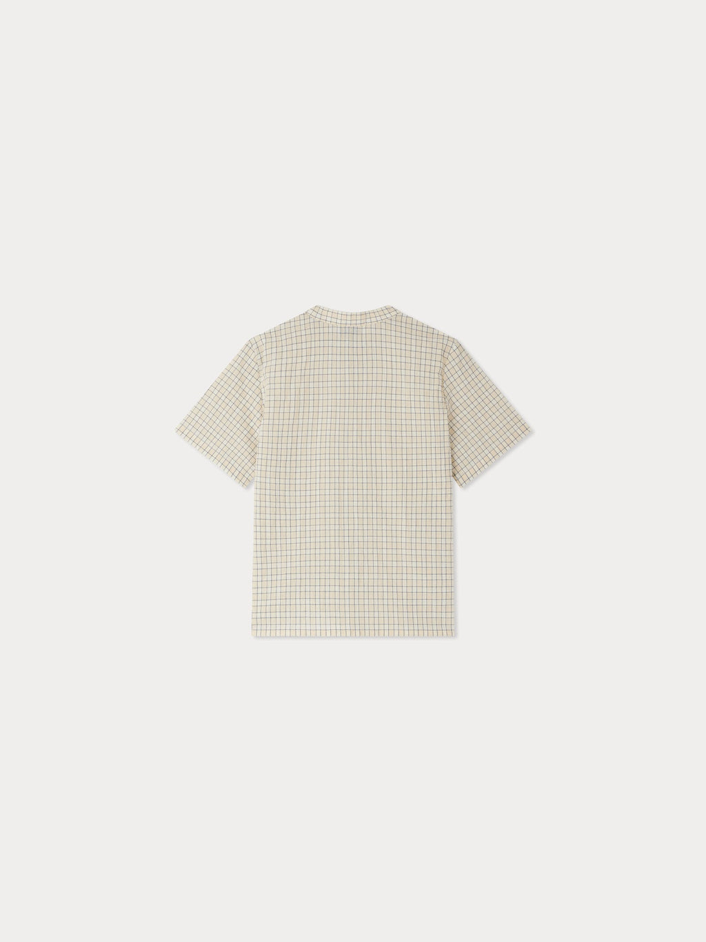 chemise à carreaux avec col mandarin