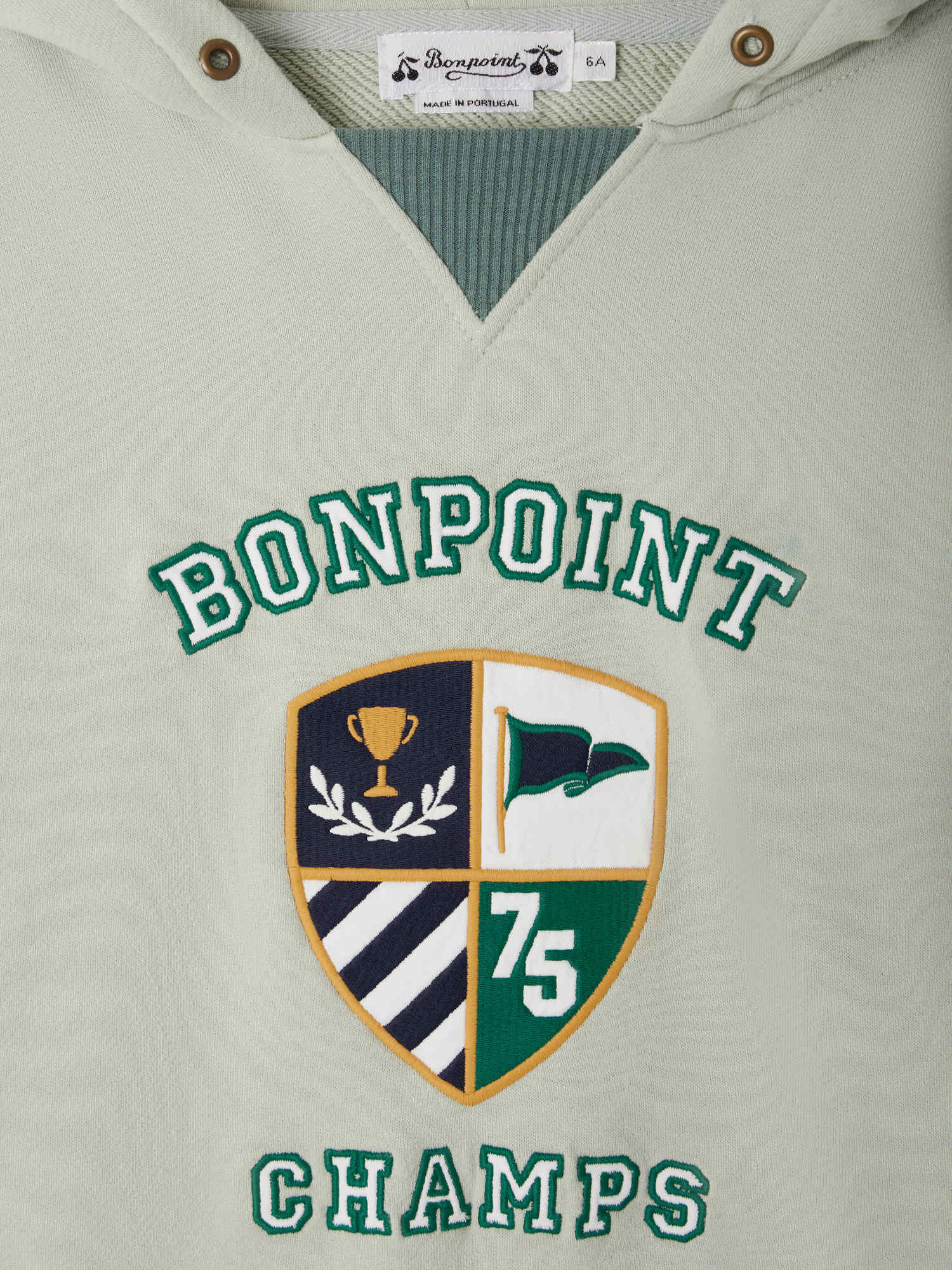 Sweat-shirt brodé à capuche