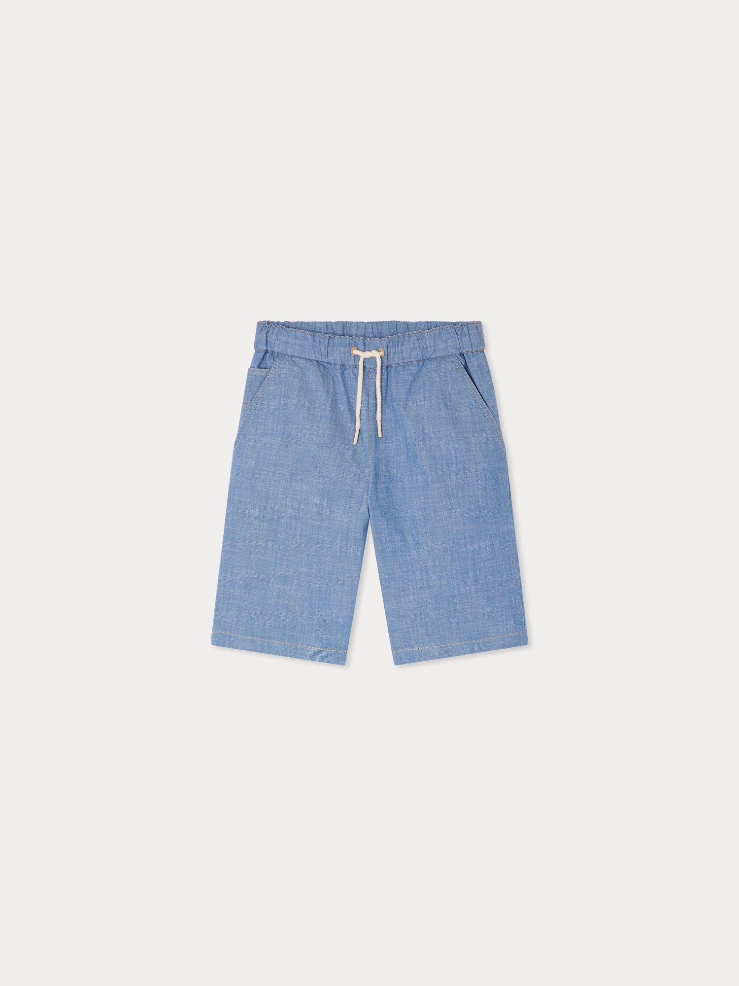 short en chambray de coton biologique
