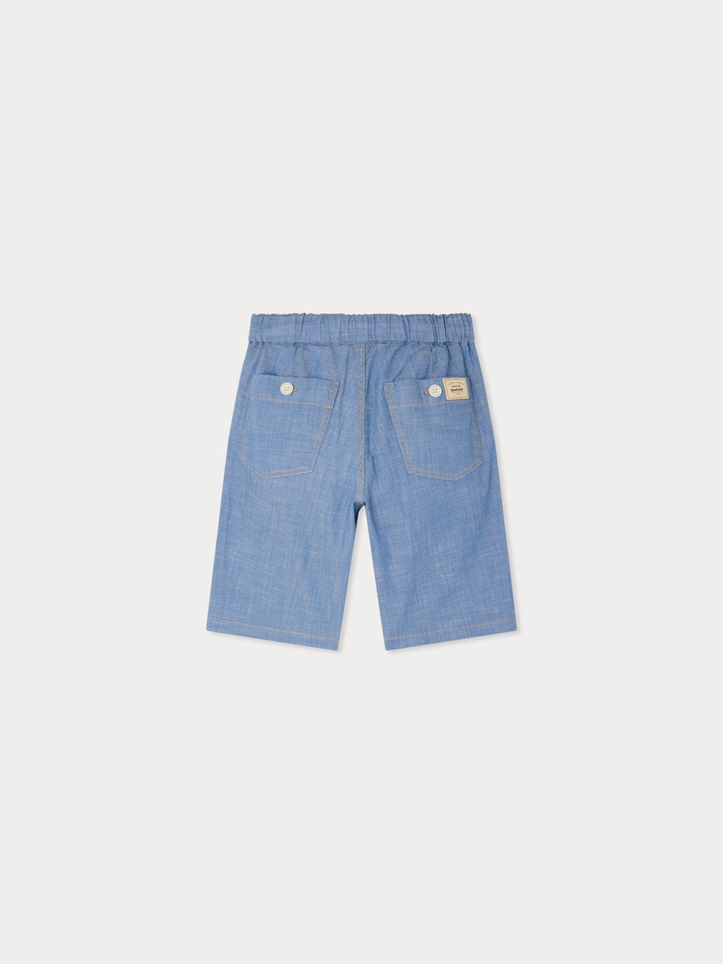 short en chambray de coton biologique