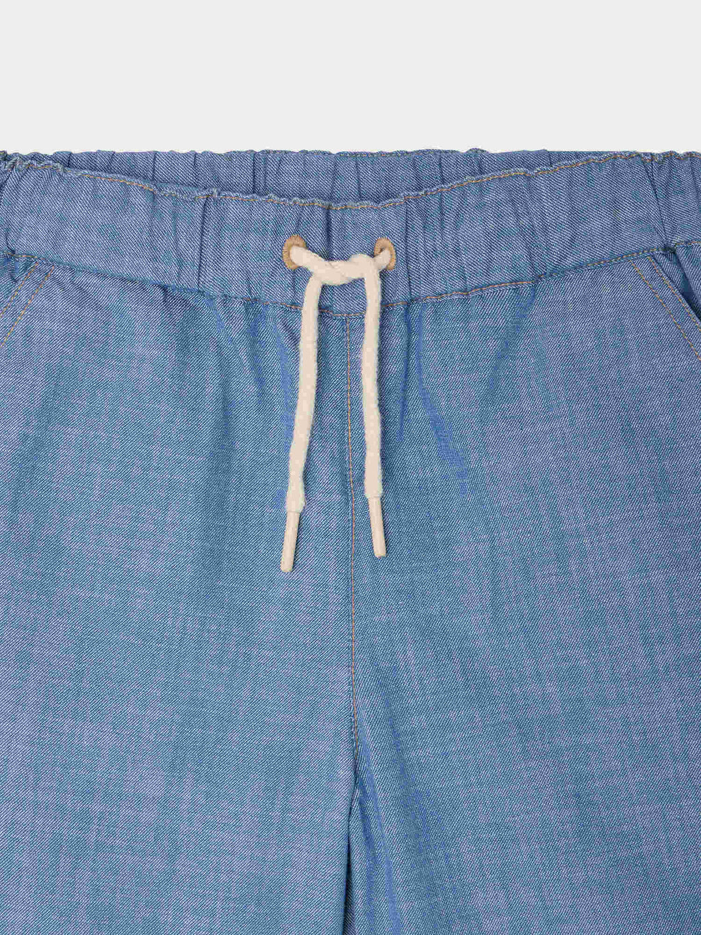 short en chambray de coton biologique