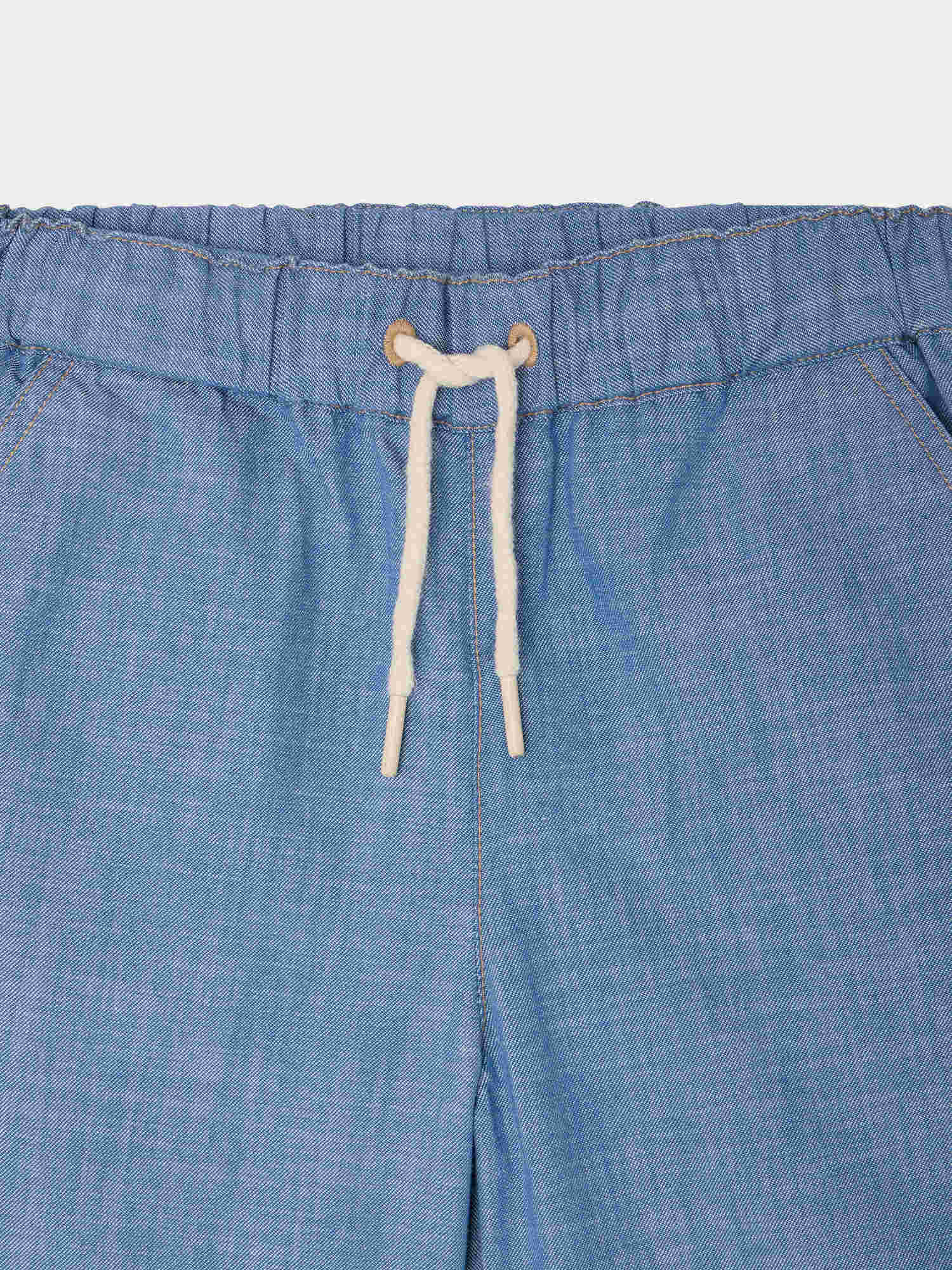 short en chambray de coton biologique