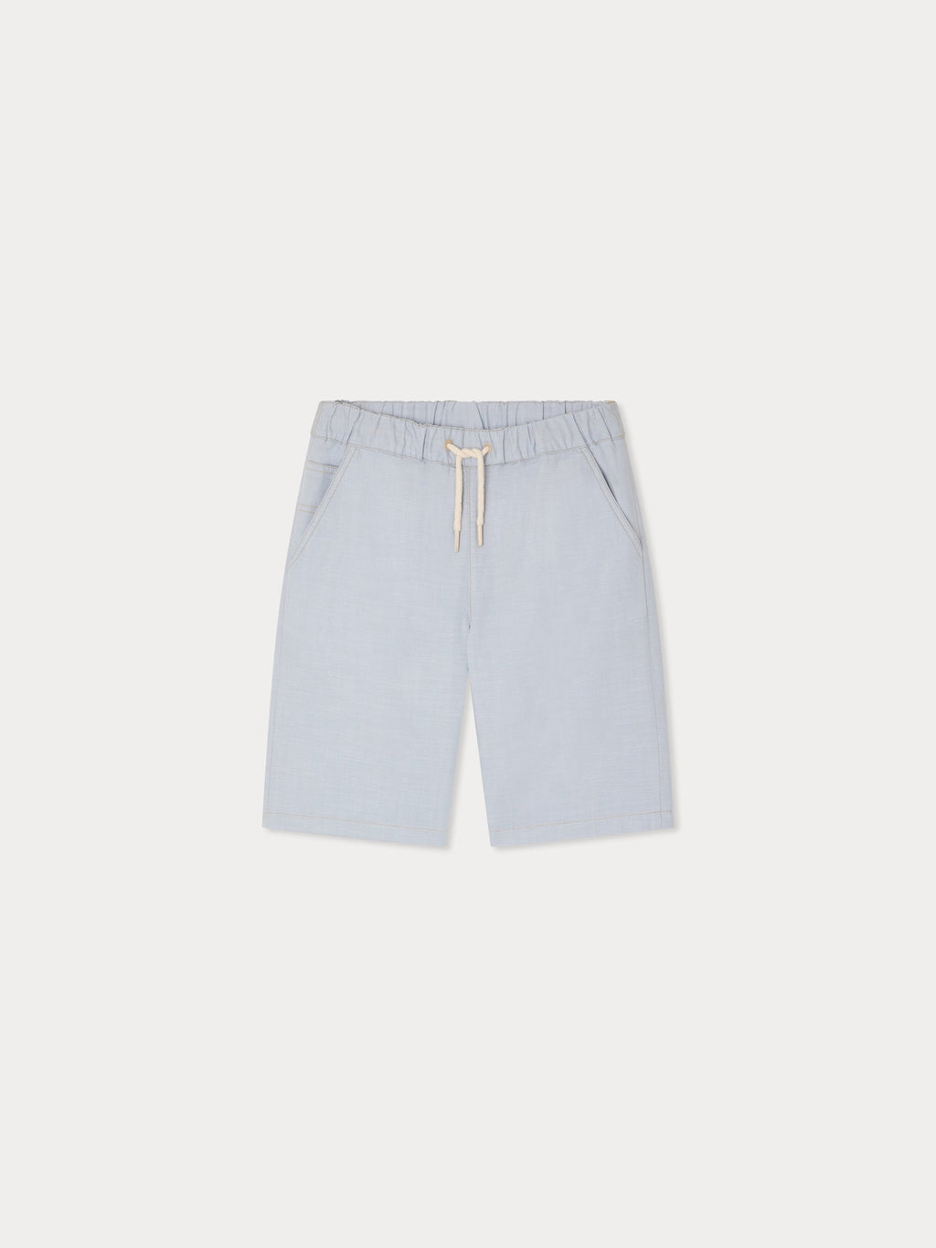Short en coton biologique bleu ciel