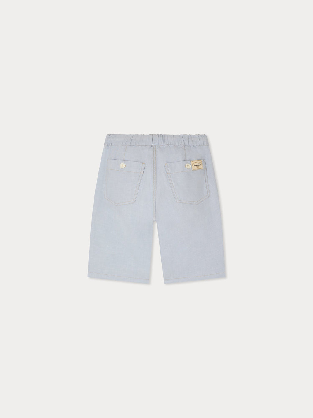 Short en coton biologique bleu ciel