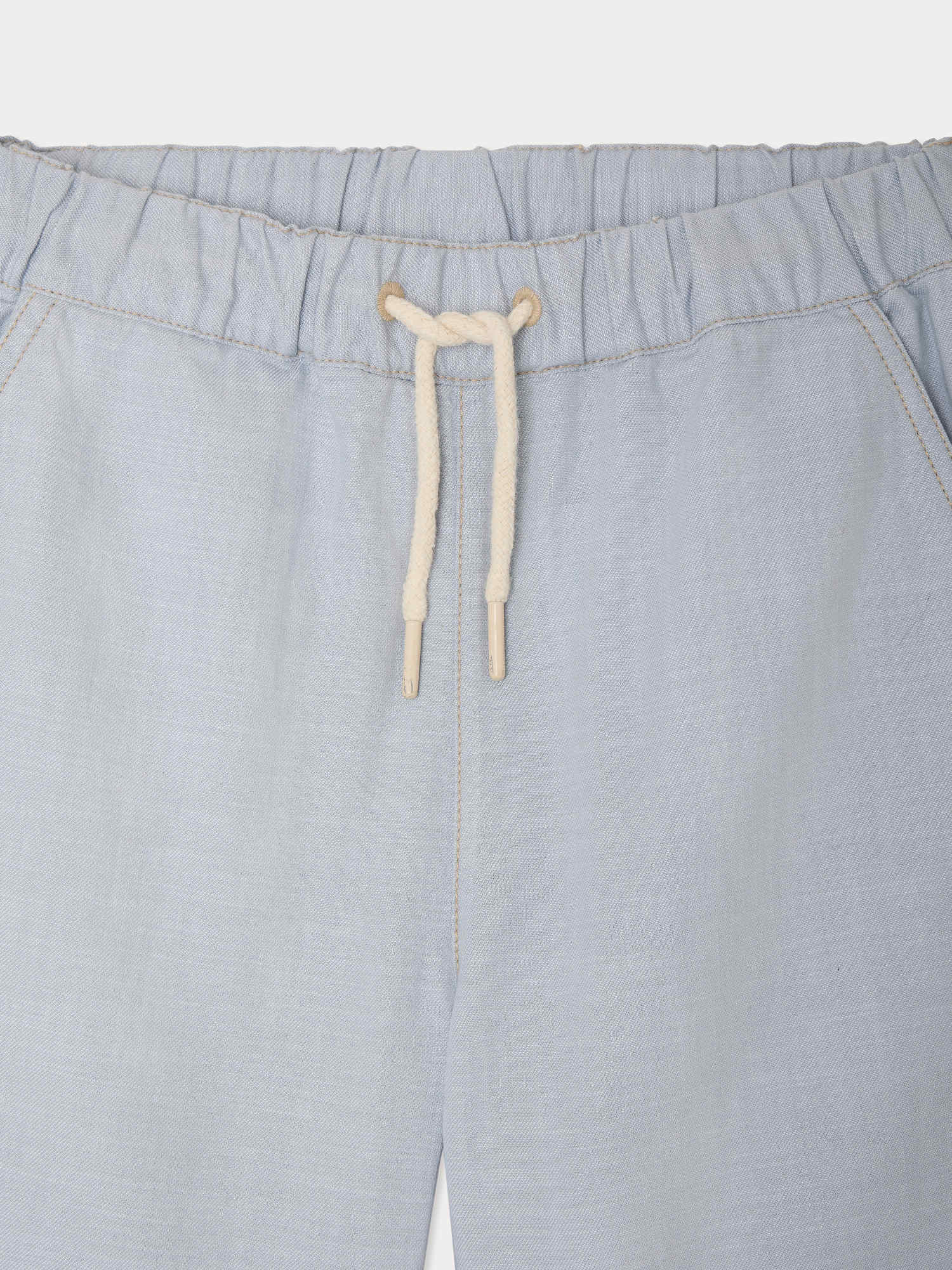 Short en coton biologique bleu ciel