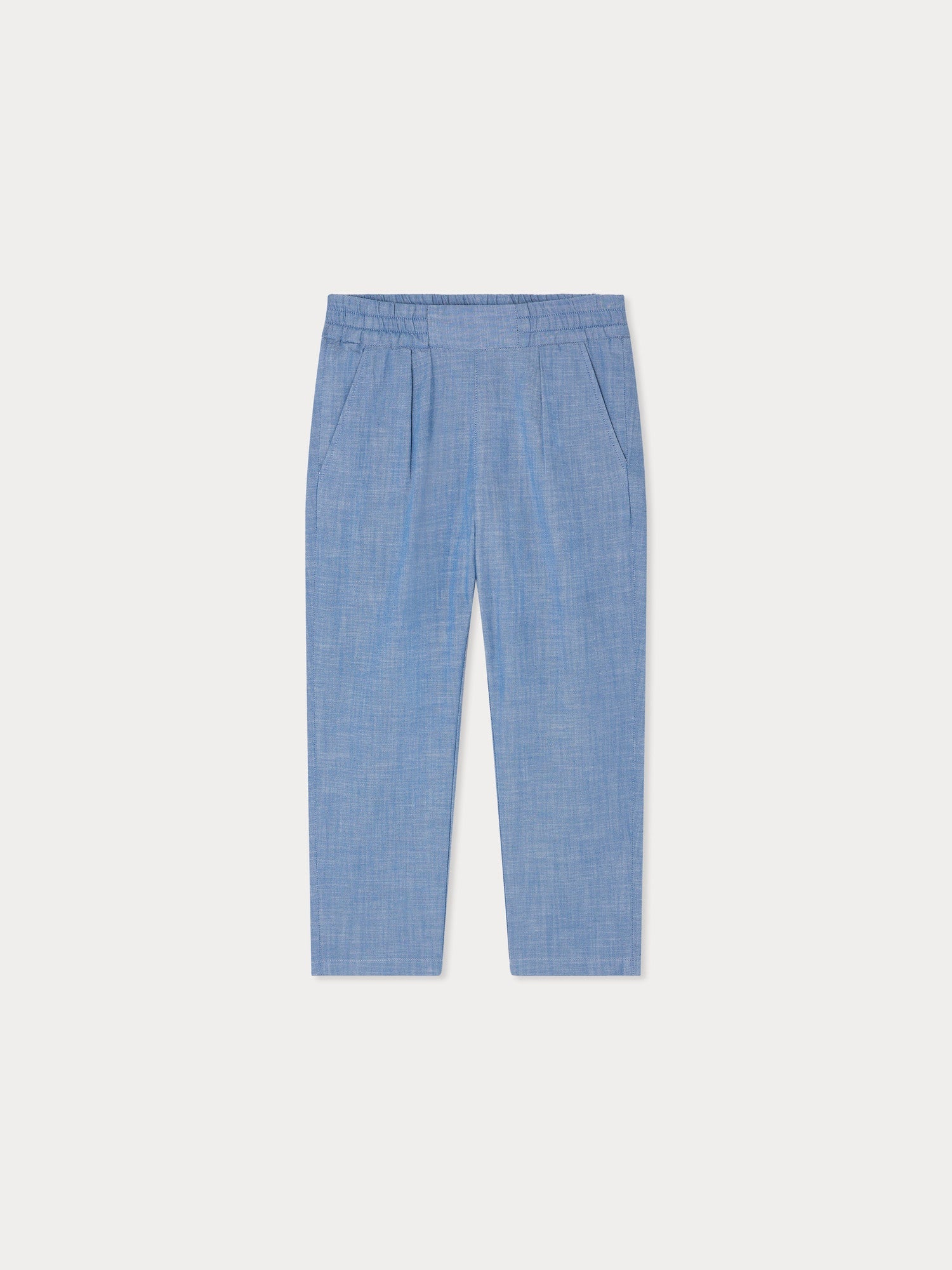 pantalon chino en chambray de coton biologique