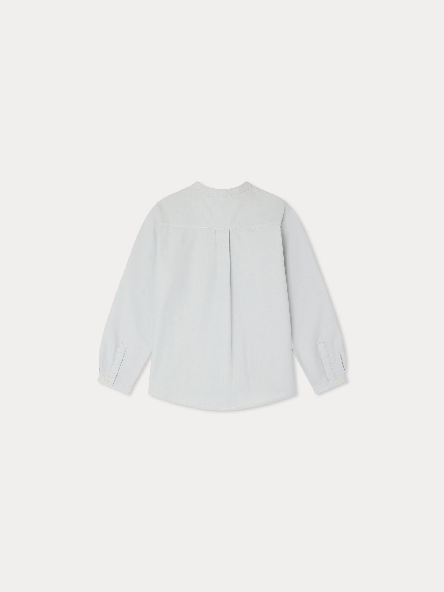 chemise col mao en coton biologique