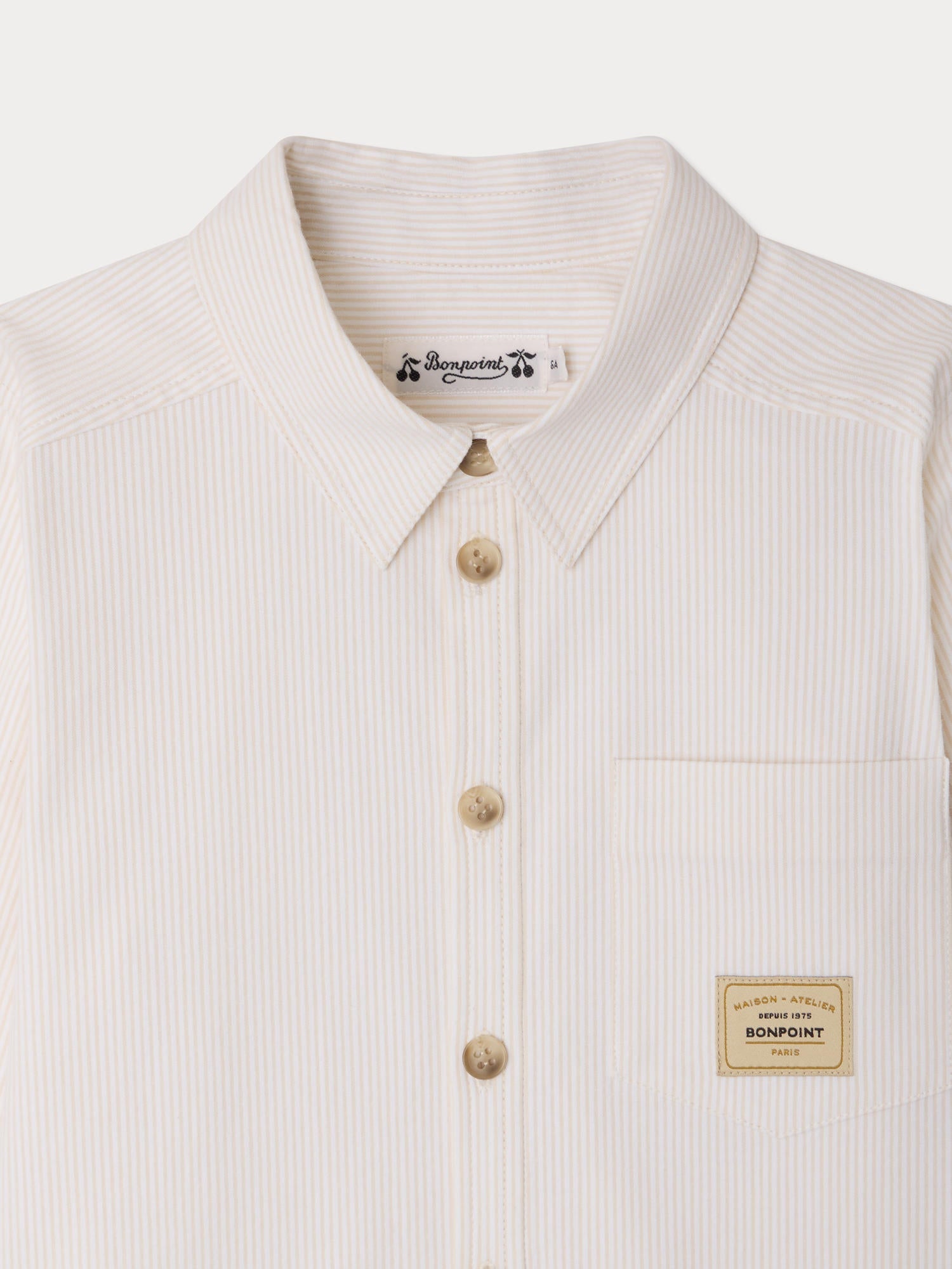 chemise en coton seersucker biologique