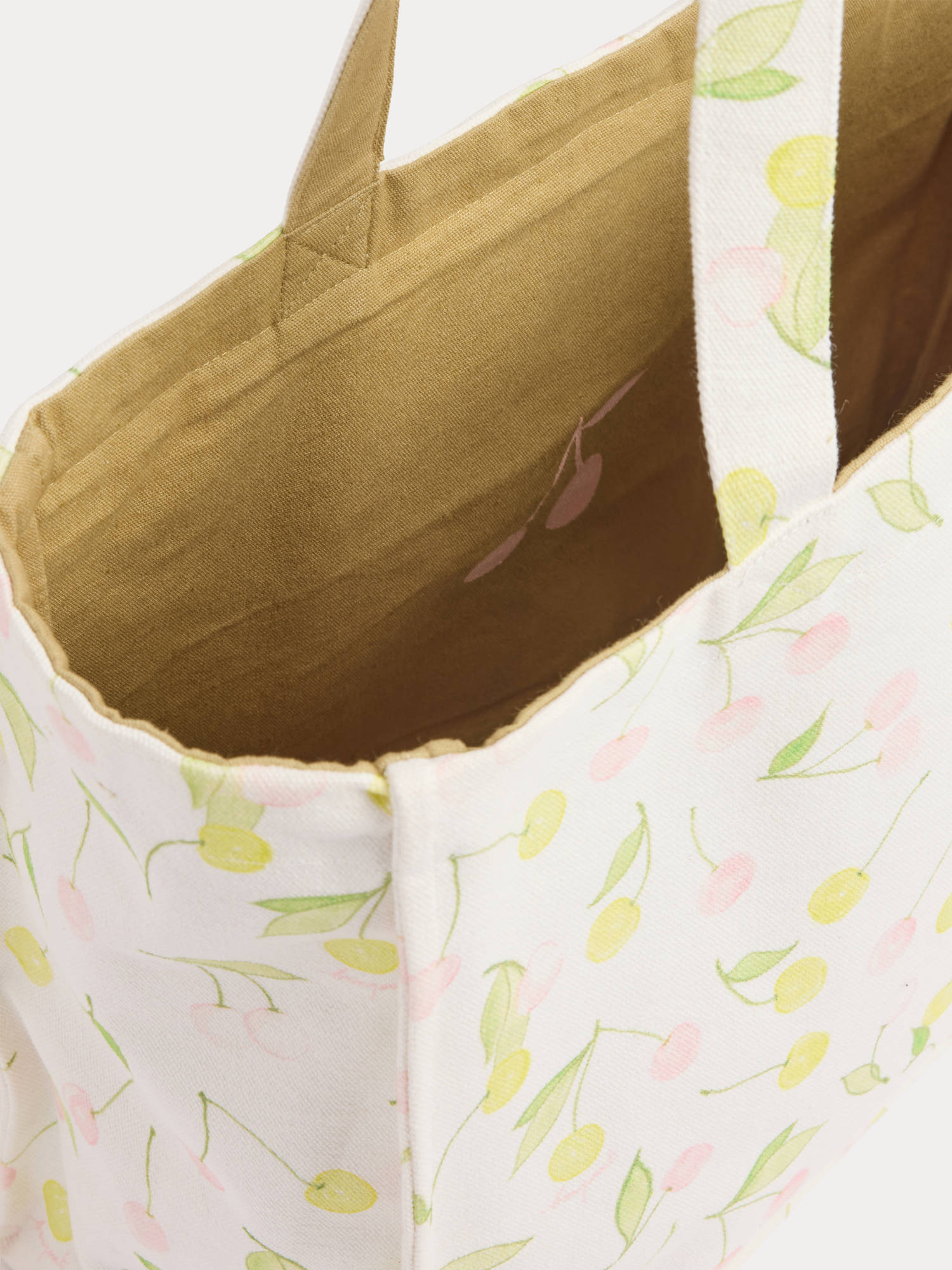 sac cabas réversible imprimé cerises