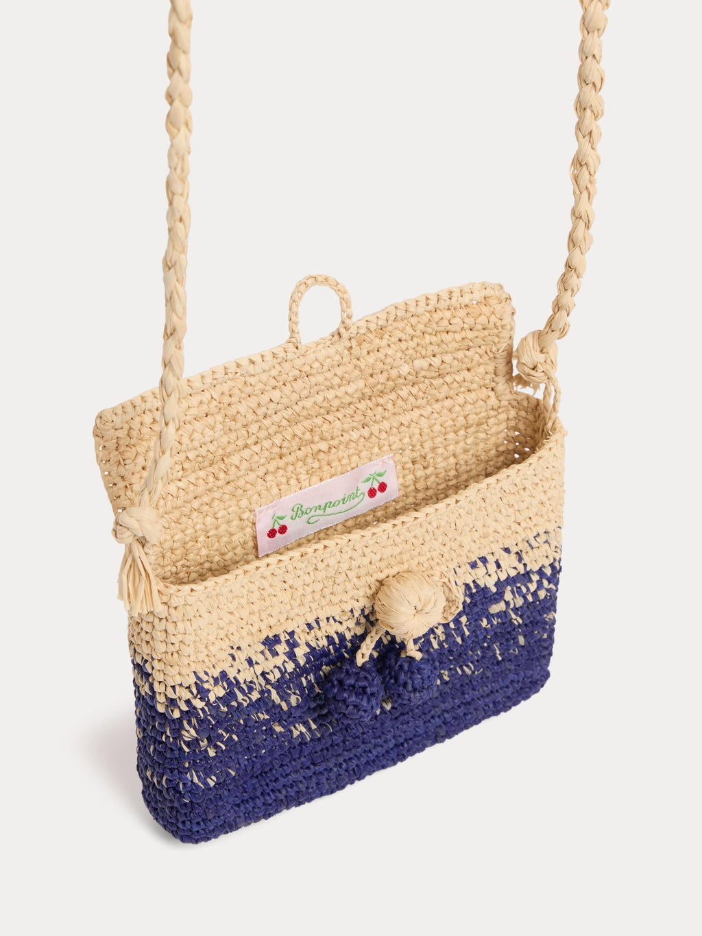Sac à bandoulière en raphia fait main