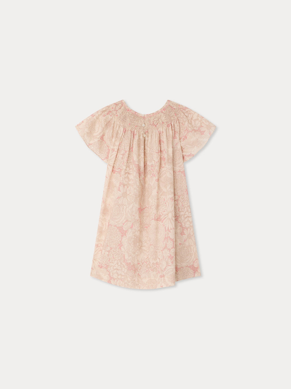 robe smockée et brodée à la main en coton biologique