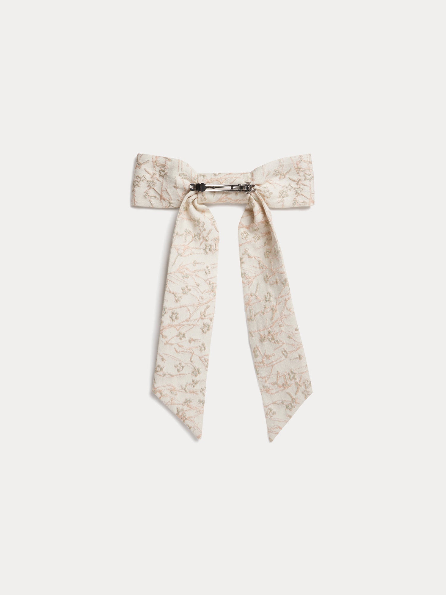 Barrette brodée à la main