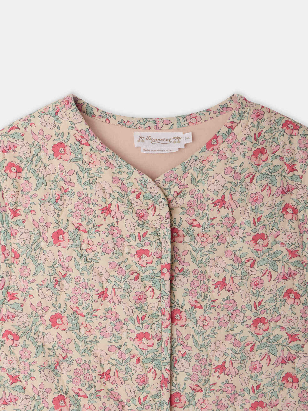 veste matelassée en tissu de coton biologique