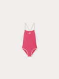 maillot de bain une pièce rose fluo