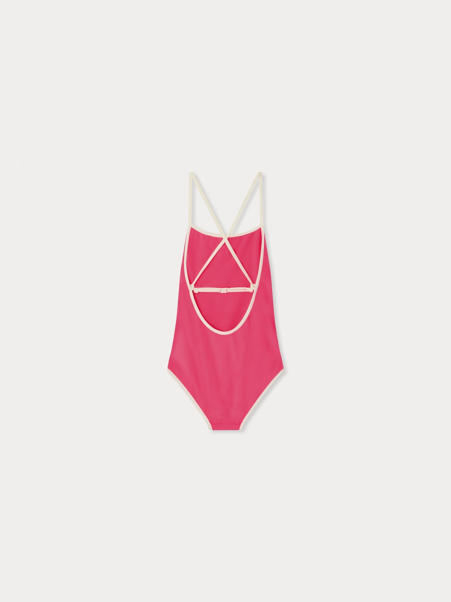 maillot de bain une pièce rose fluo