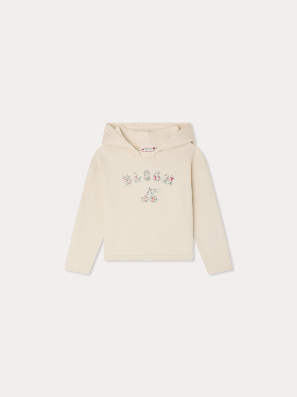 Sweat-shirt appliqué en tissu en coton biologique