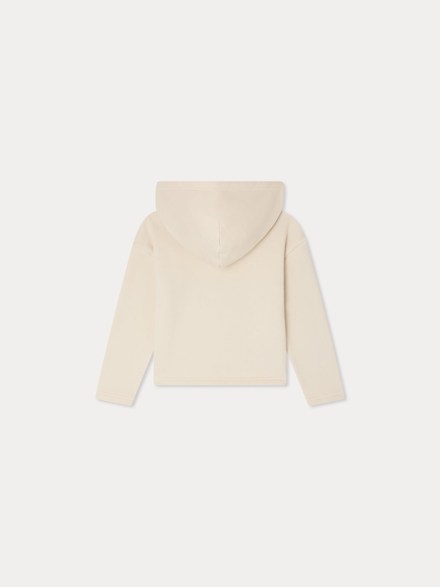Sweat-shirt appliqué en tissu en coton biologique