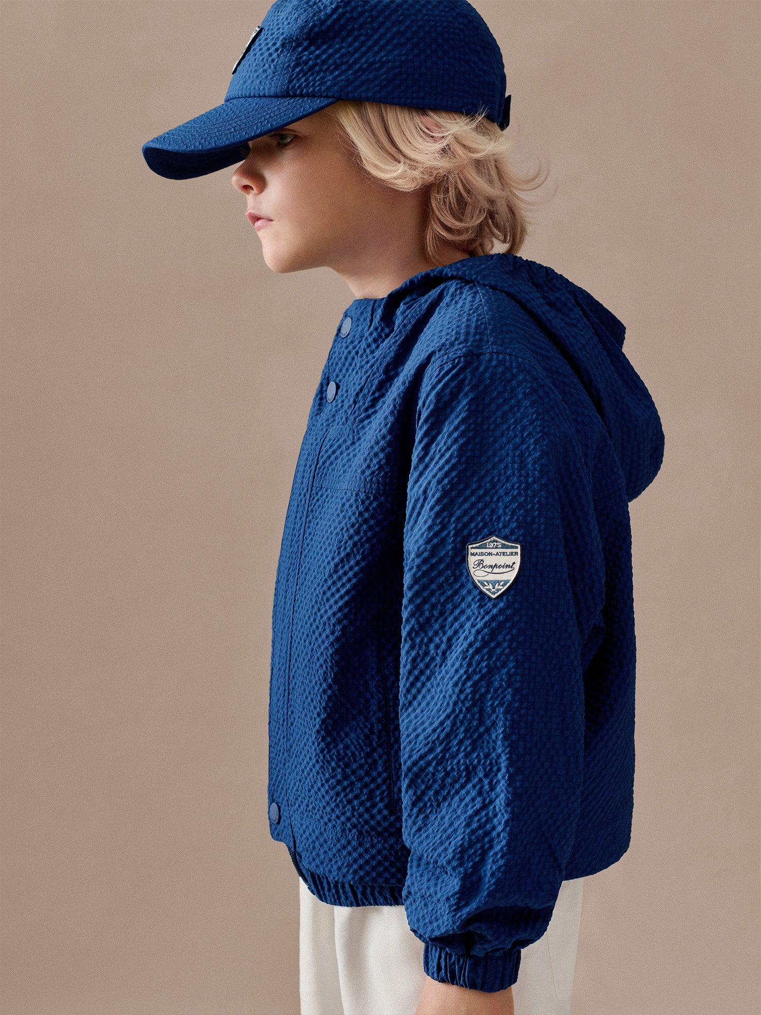 veste en seersucker déperlant